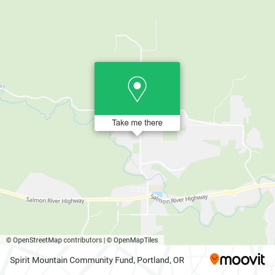 Spirit Mountain Community Fund map