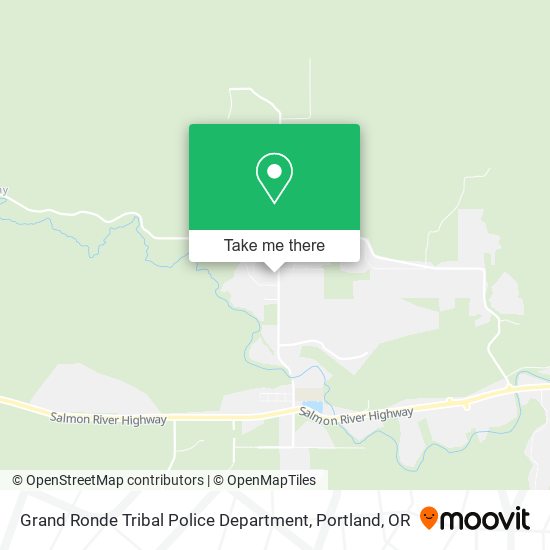 Grand Ronde Tribal Police Department map