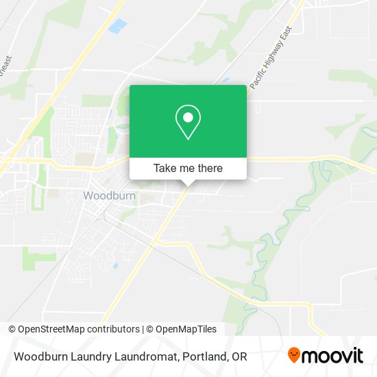 Woodburn Laundry Laundromat map