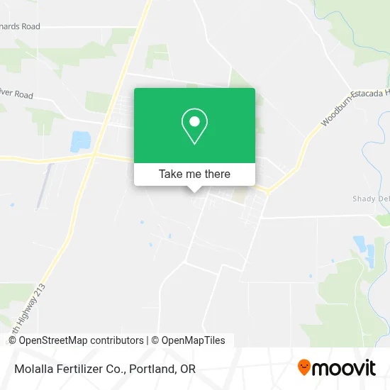 Molalla Fertilizer Co. map