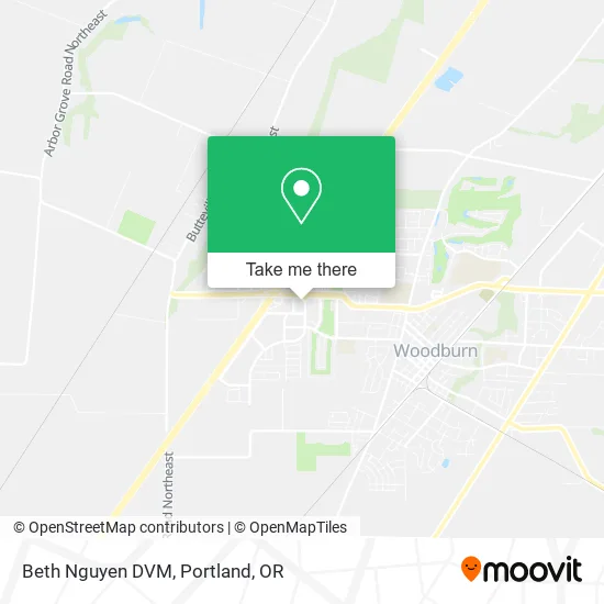 Mapa de Beth Nguyen DVM