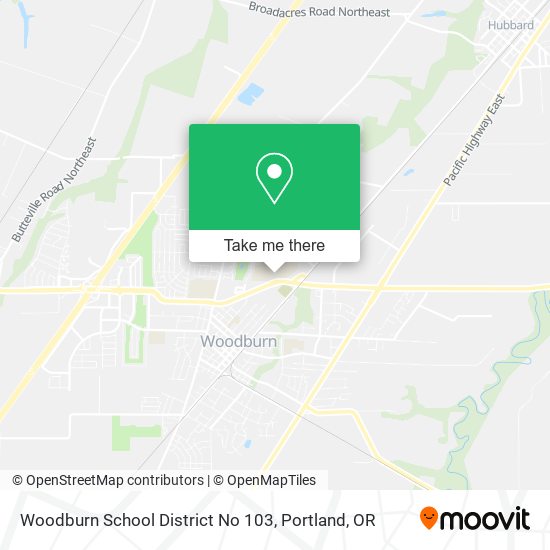 Woodburn School District No 103 map