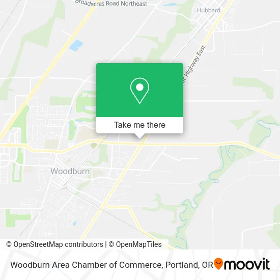 Woodburn Area Chamber of Commerce map