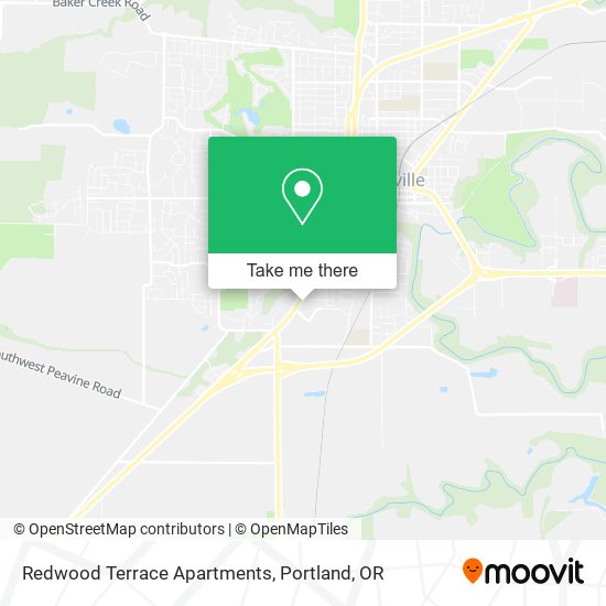 Redwood Terrace Apartments map