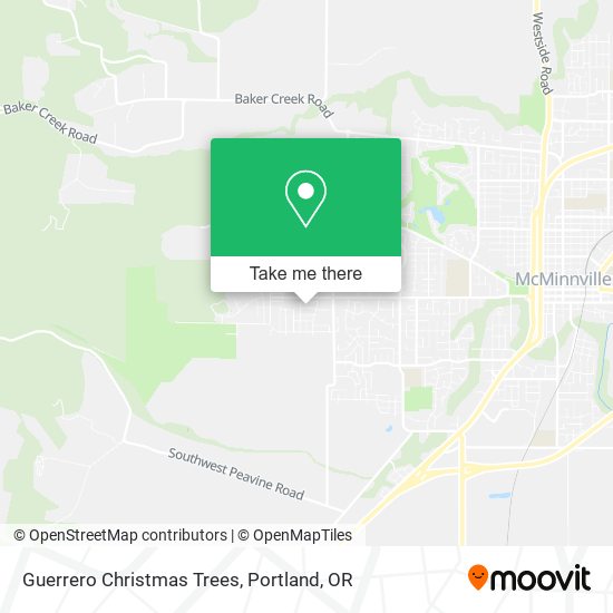 Guerrero Christmas Trees map