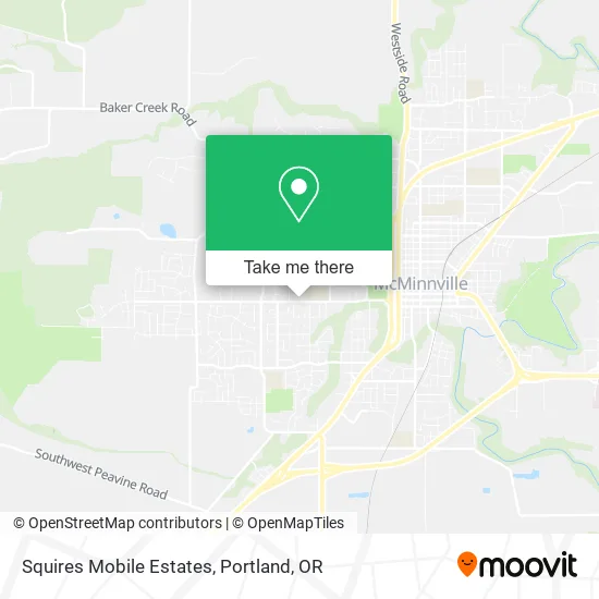 Squires Mobile Estates map