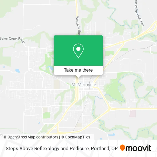 Steps Above Reflexology and Pedicure map