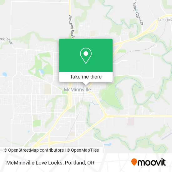 McMinnville Love Locks map
