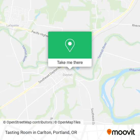 Tasting Room in Carlton map