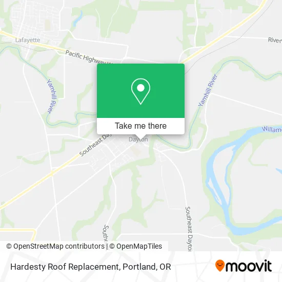 Hardesty Roof Replacement map