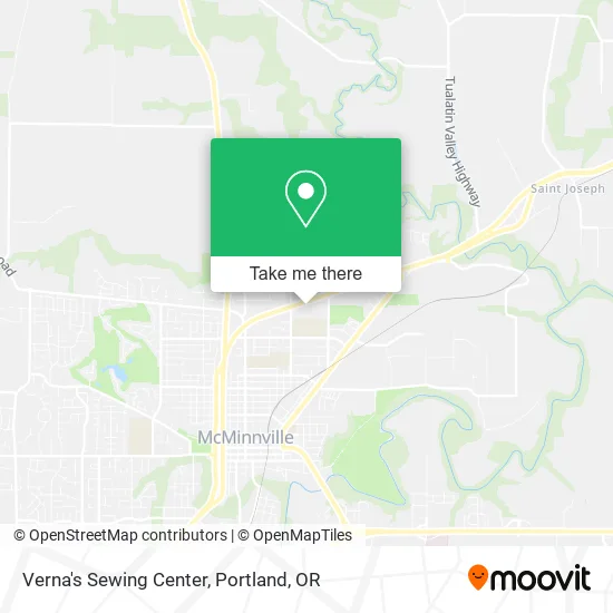 Verna's Sewing Center map