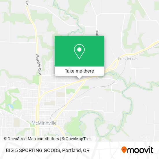 Mapa de BIG 5 SPORTING GOODS