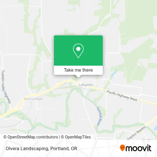 Olvera Landscaping map