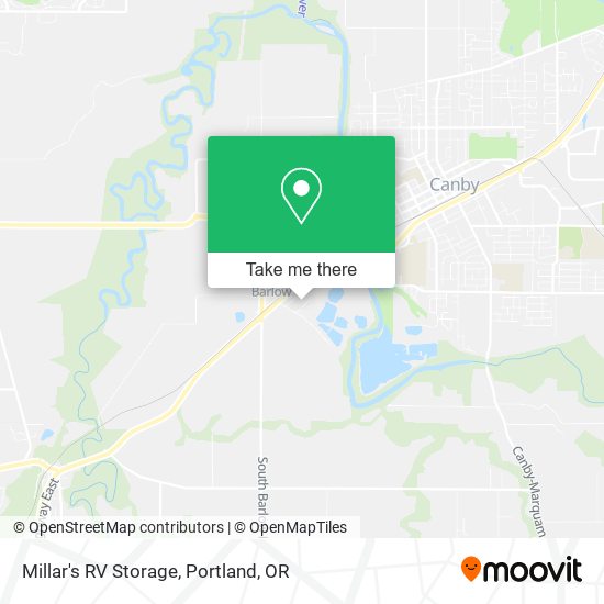 Millar's RV Storage map