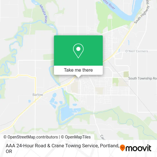 AAA 24-Hour Road & Crane Towing Service map