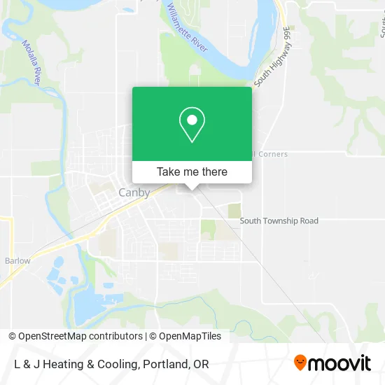 L & J Heating & Cooling map