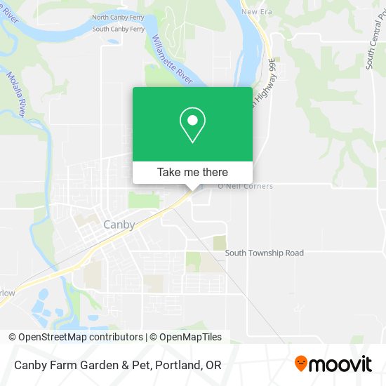 Canby Farm Garden & Pet map