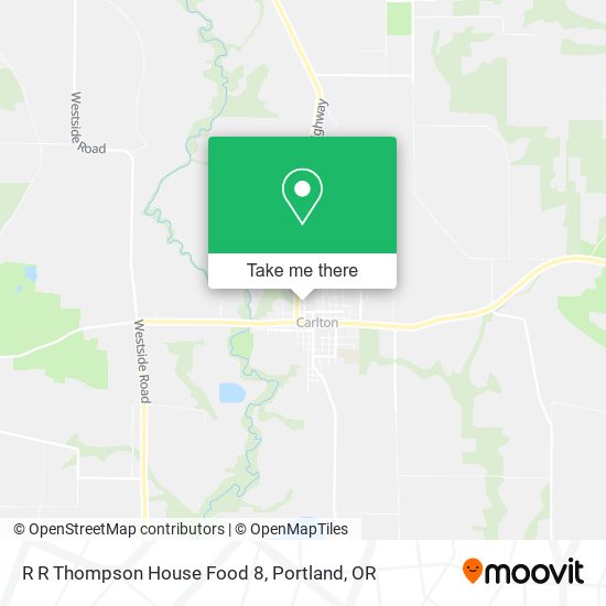 R R Thompson House Food 8 map