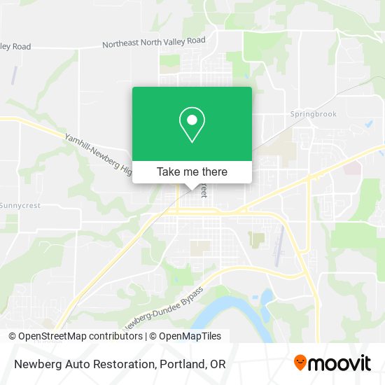 Newberg Auto Restoration map