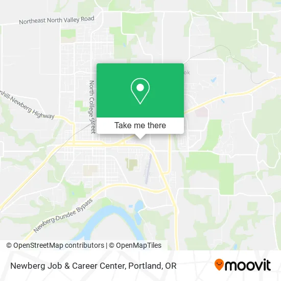 Newberg Job & Career Center map