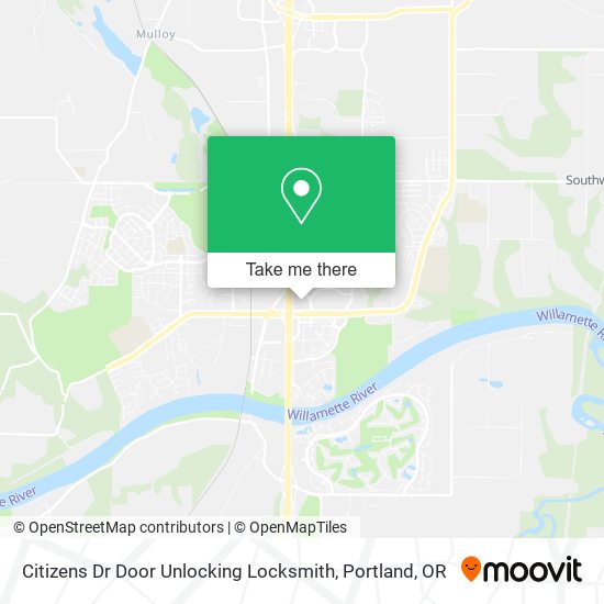 Citizens Dr Door Unlocking Locksmith map