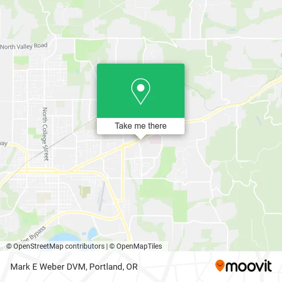 Mapa de Mark E Weber DVM