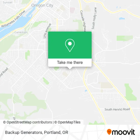 Mapa de Backup Generators