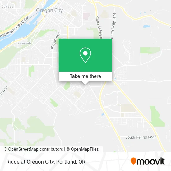 Ridge at Oregon City map