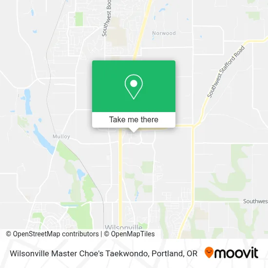 Wilsonville Master Choe's Taekwondo map