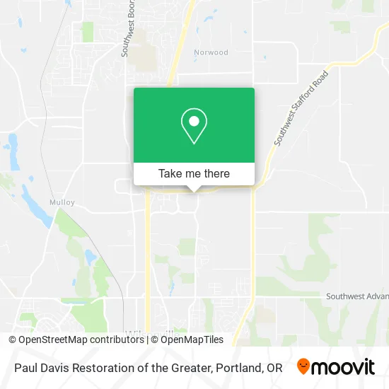 Mapa de Paul Davis Restoration of the Greater