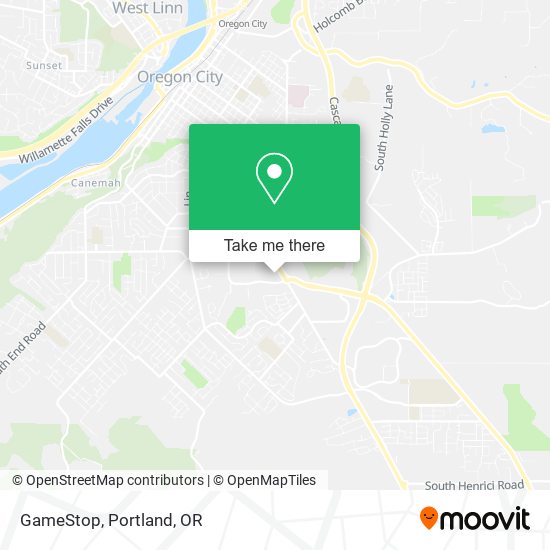 ¿Cómo llegar a GameStop en Oregon City en Autobús o Tren ligero?