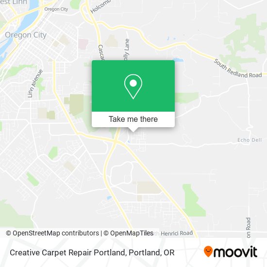 Creative Carpet Repair Portland map