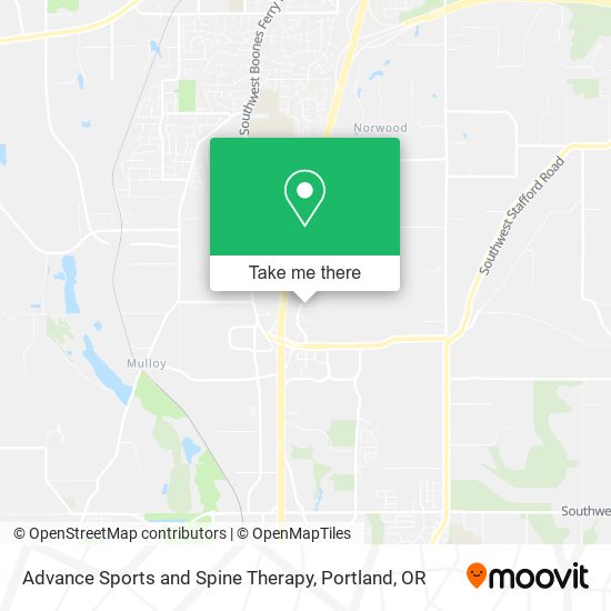 Advance Sports and Spine Therapy map