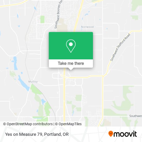Yes on Measure 79 map