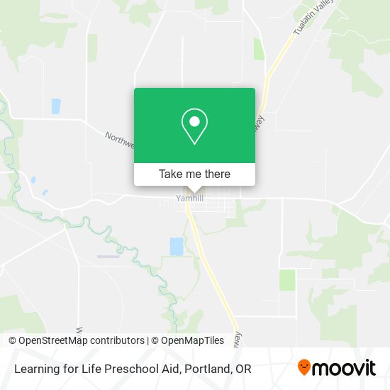 Learning for Life Preschool Aid map