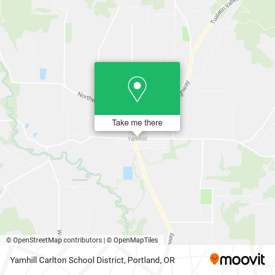 Mapa de Yamhill Carlton School District