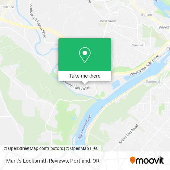 Mark's Locksmith Reviews map