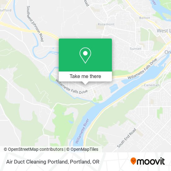 Air Duct Cleaning Portland map