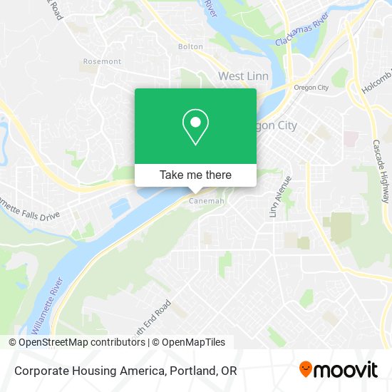 Corporate Housing America map