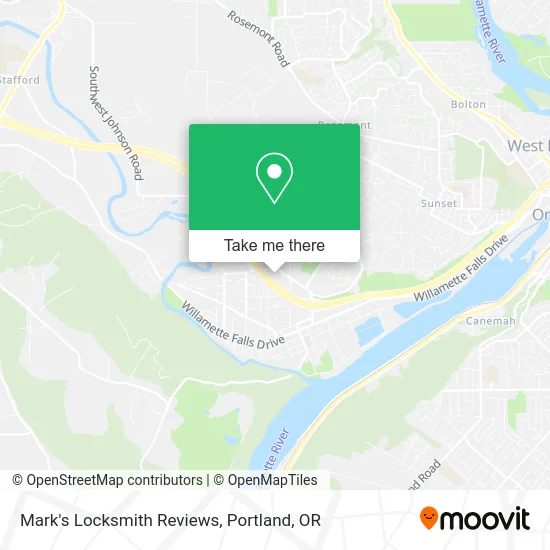 Mark's Locksmith Reviews map