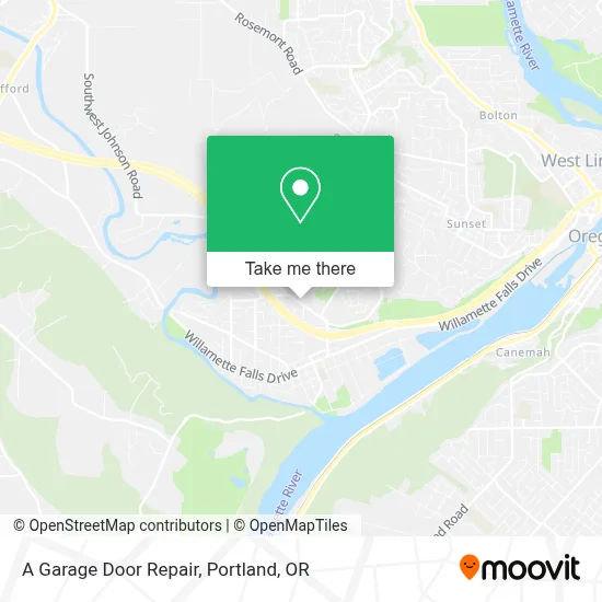 A Garage Door Repair map