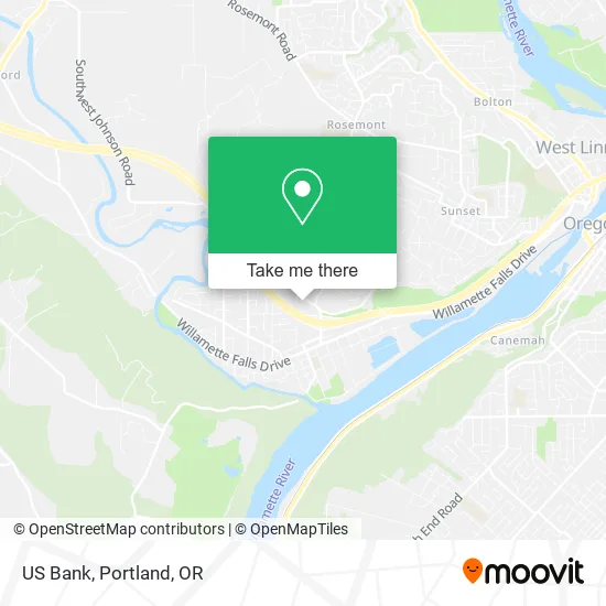 Mapa de US Bank