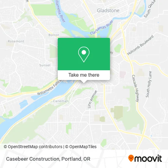 Casebeer Construction map