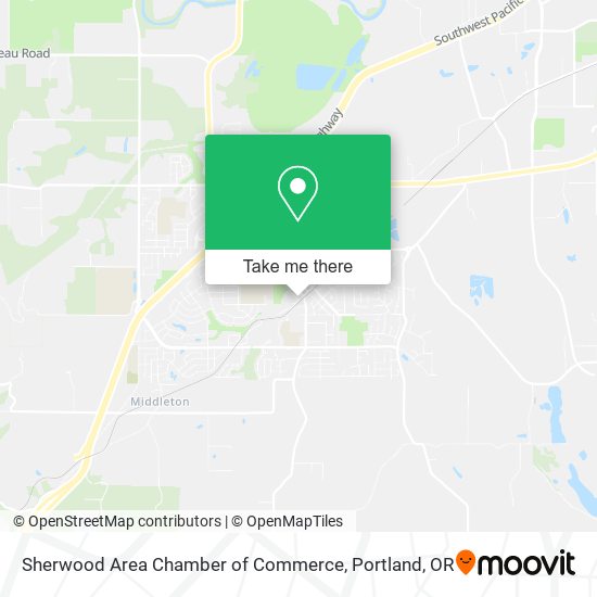 Sherwood Area Chamber of Commerce map