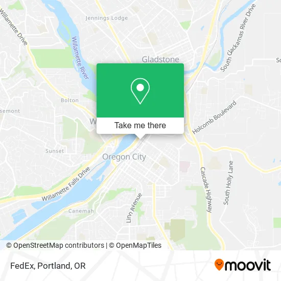 FedEx map