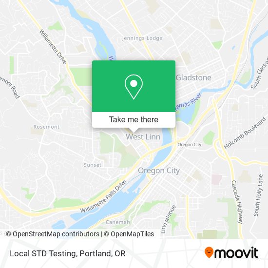 Local STD Testing map