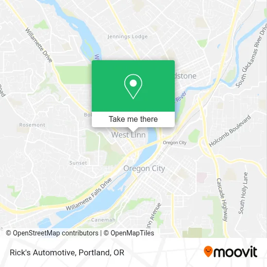 Rick's Automotive map