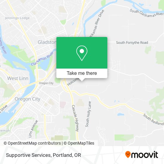 Supportive Services map