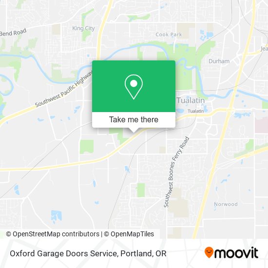 Mapa de Oxford Garage Doors Service