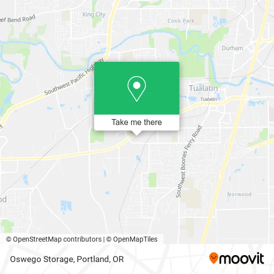 Oswego Storage map